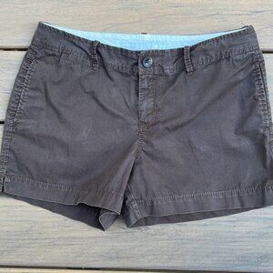 Old Navy Midrise Brown Cotton Shorts Size 10